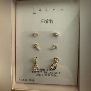 NIB Cross Communion Earrings